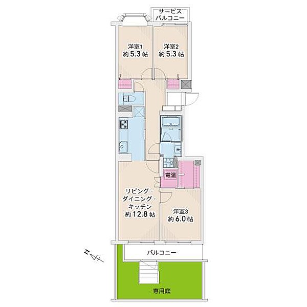 ホームズ】マートルコートつつじヶ丘 1階の建物情報｜東京都調布市柴崎 ...