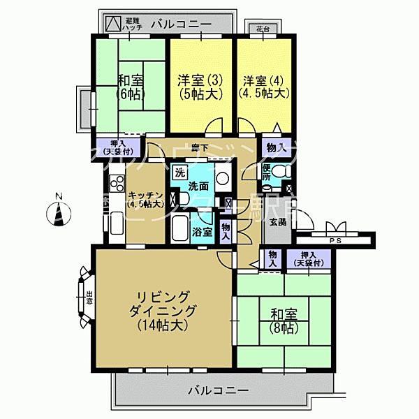 ホームズ プロムナード多摩中央団地5 1 4号棟 2階の建物情報 東京都多摩市落合5丁目1 4